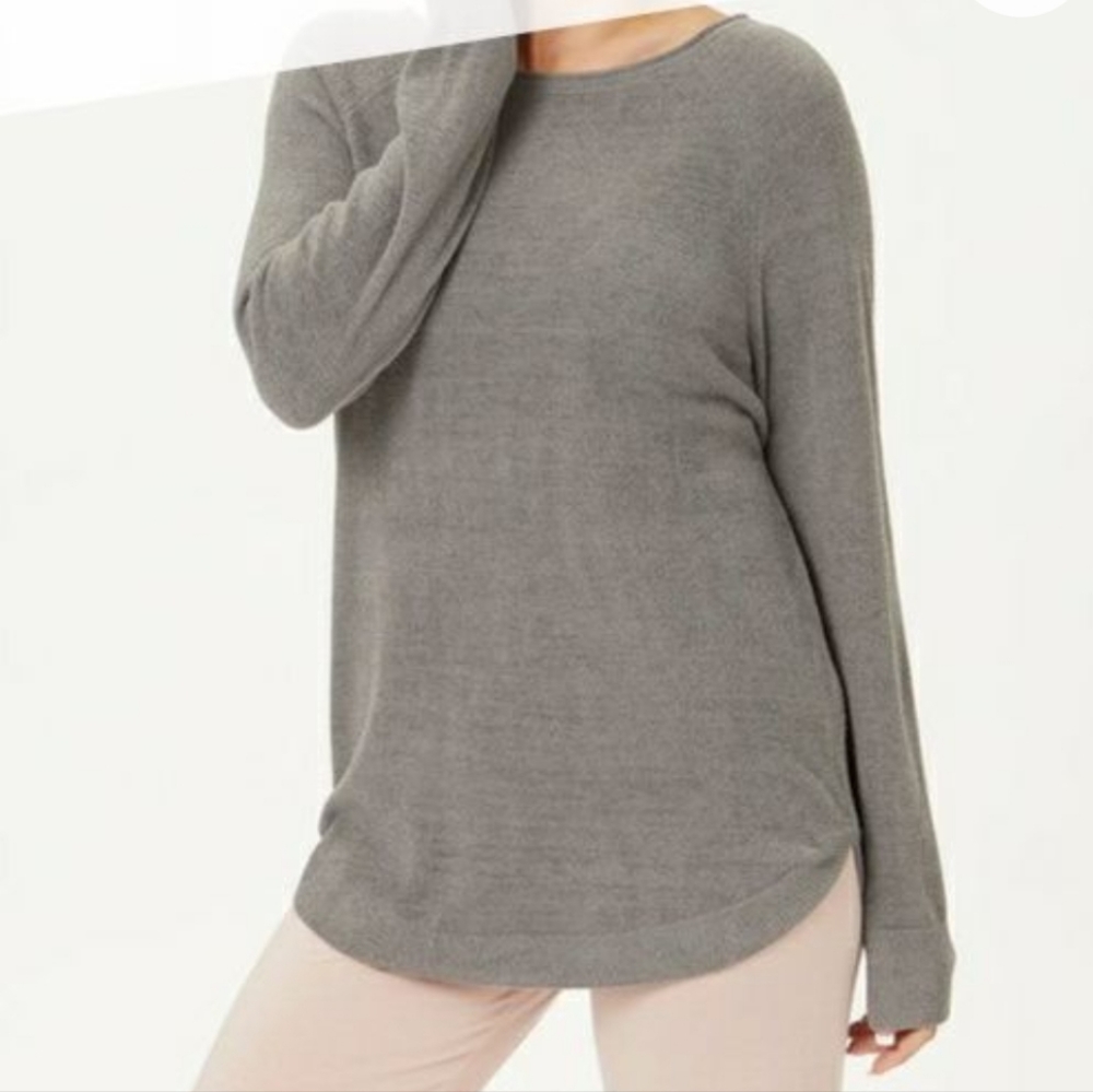 NWT Women's Barefoot Dreams Cozychic Ultra Lite Rolled Neck Pullover Sweater Top